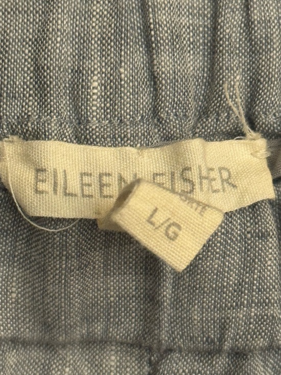 Eileen Fisher Linen Crop Pants Sz L - Picture 4 of 7